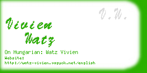 vivien watz business card